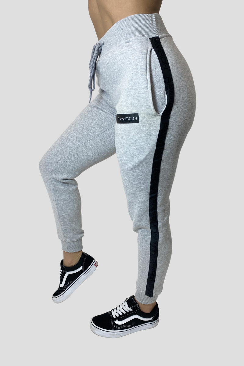 Banded Grey Joggers