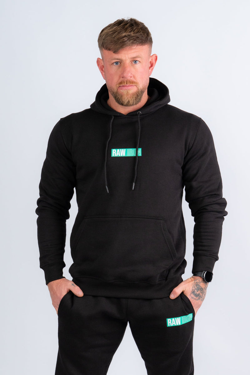 Steel Logo Hoodie Teal / Black