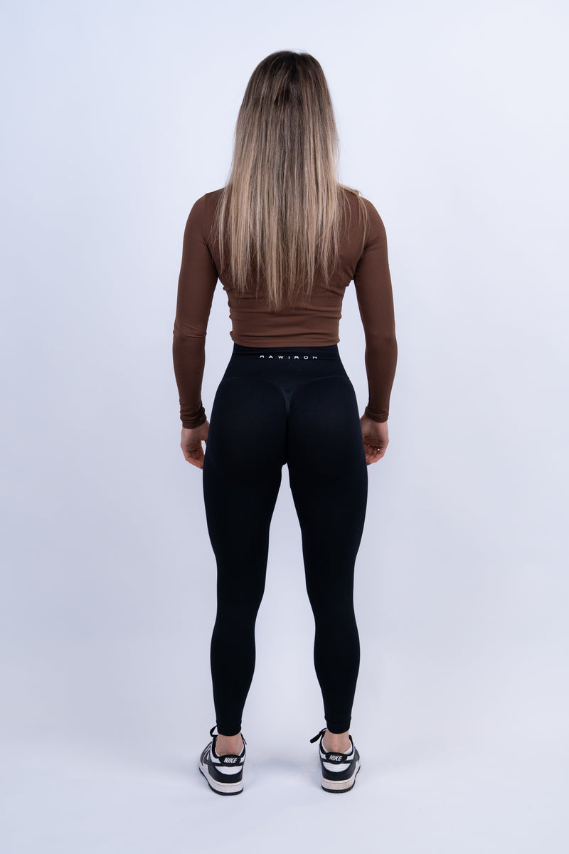 Full Zip Cropped Jacket Mocha