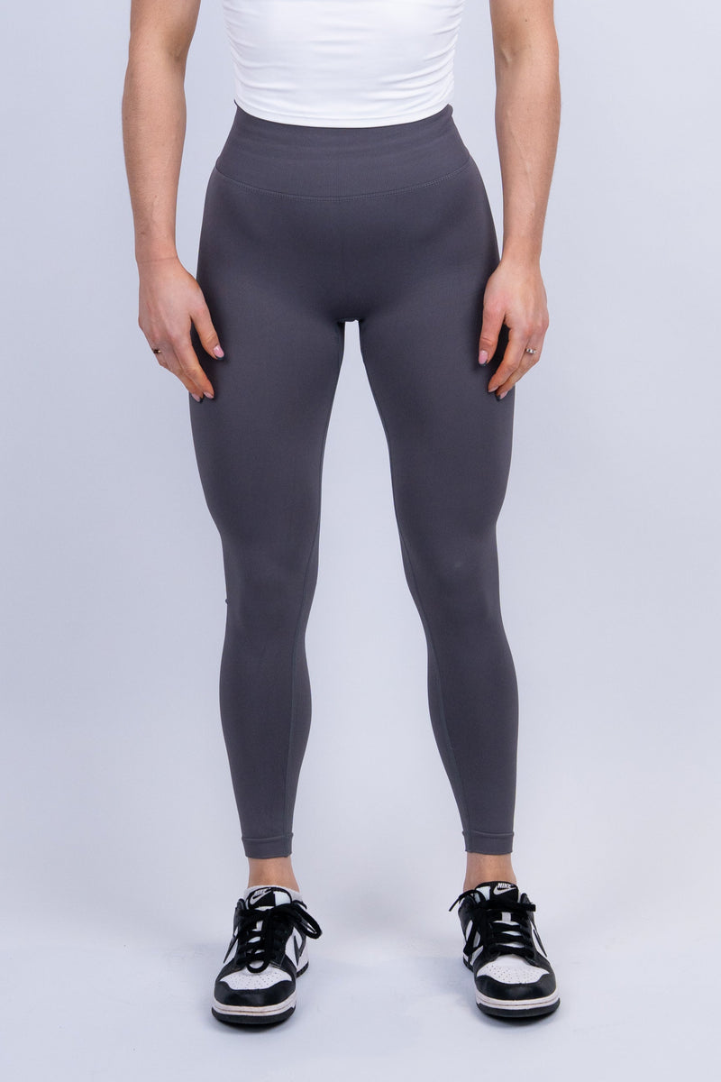 Ruched Leggings Dark Grey