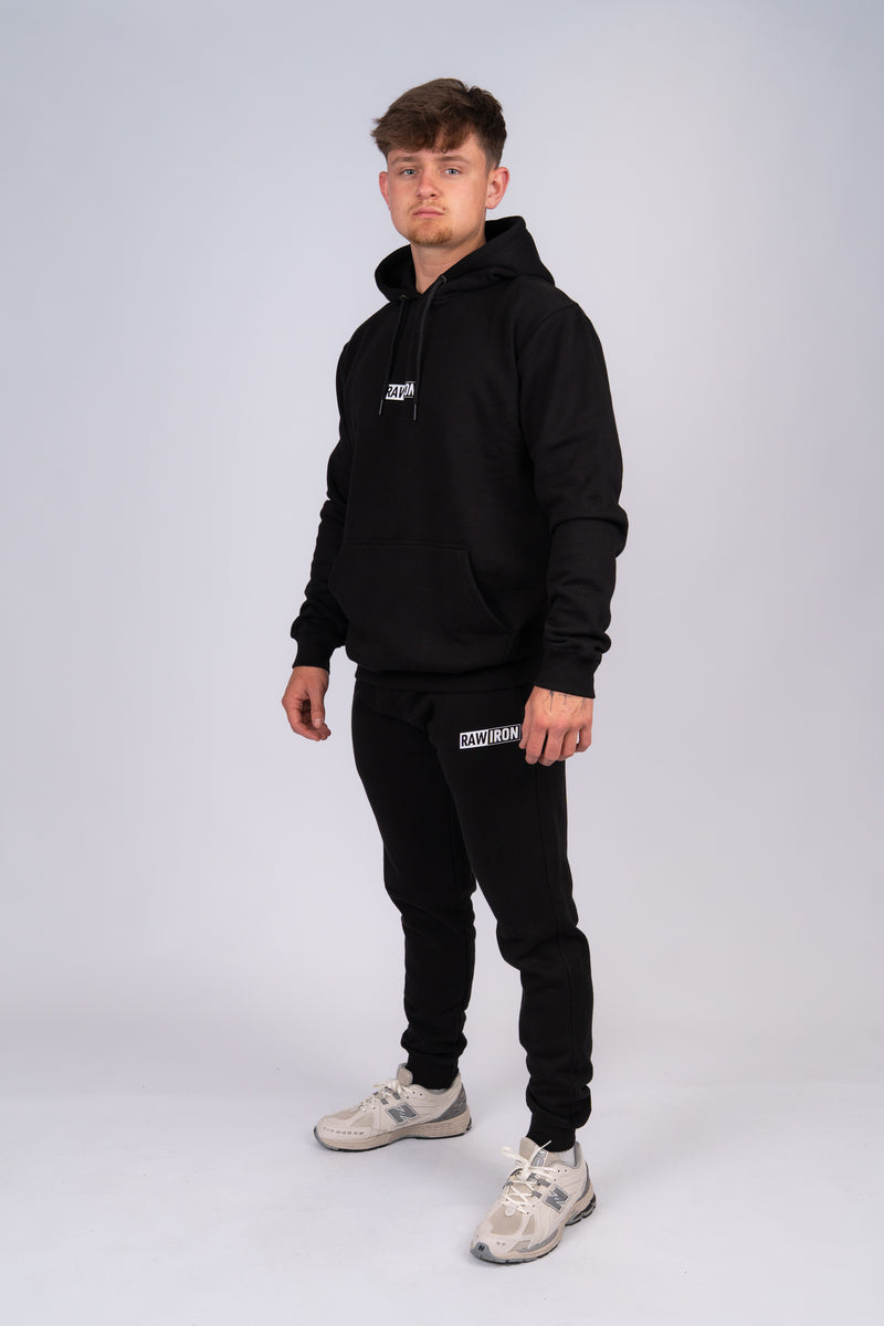 Contrast Hoodie Black