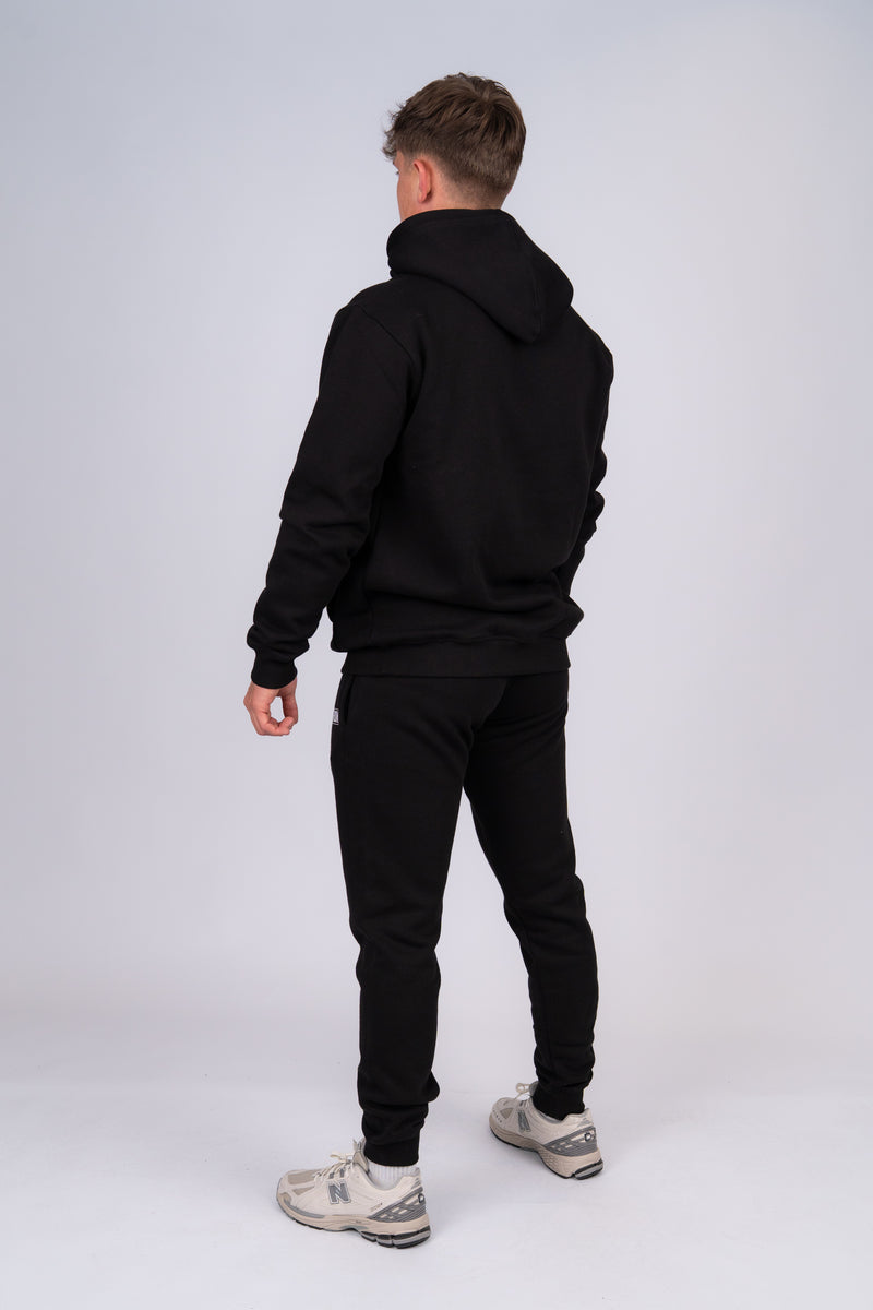 Contrast Hoodie Black