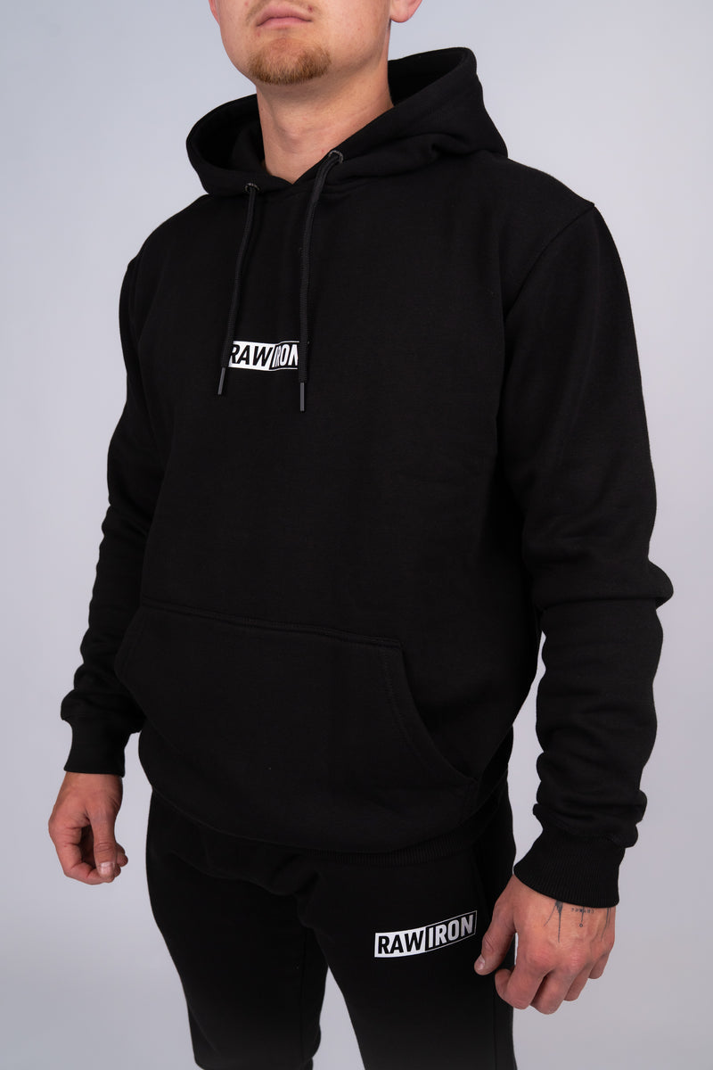 Contrast Hoodie Black