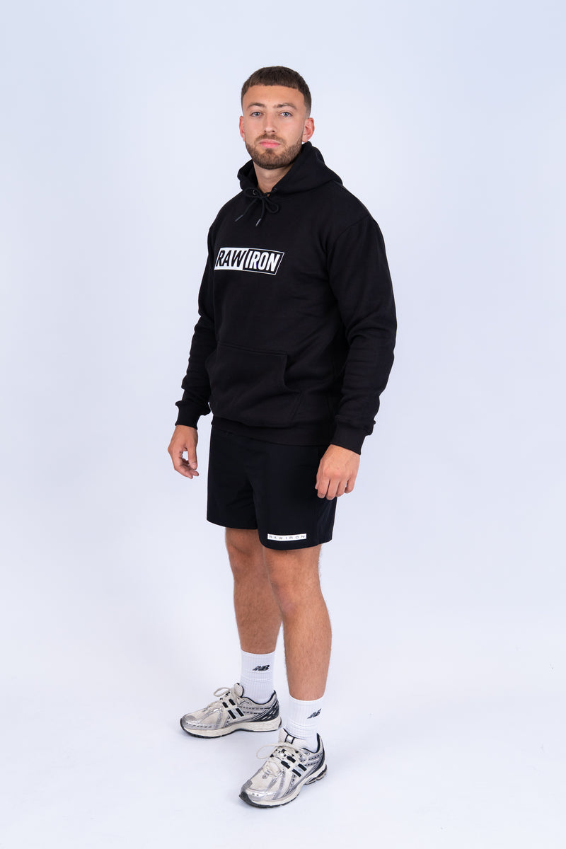 Contrast Hoodie Black