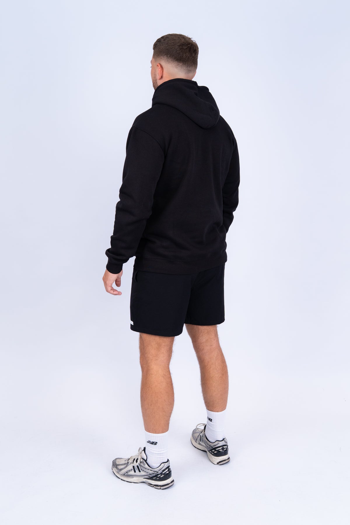 Contrast Hoodie Black