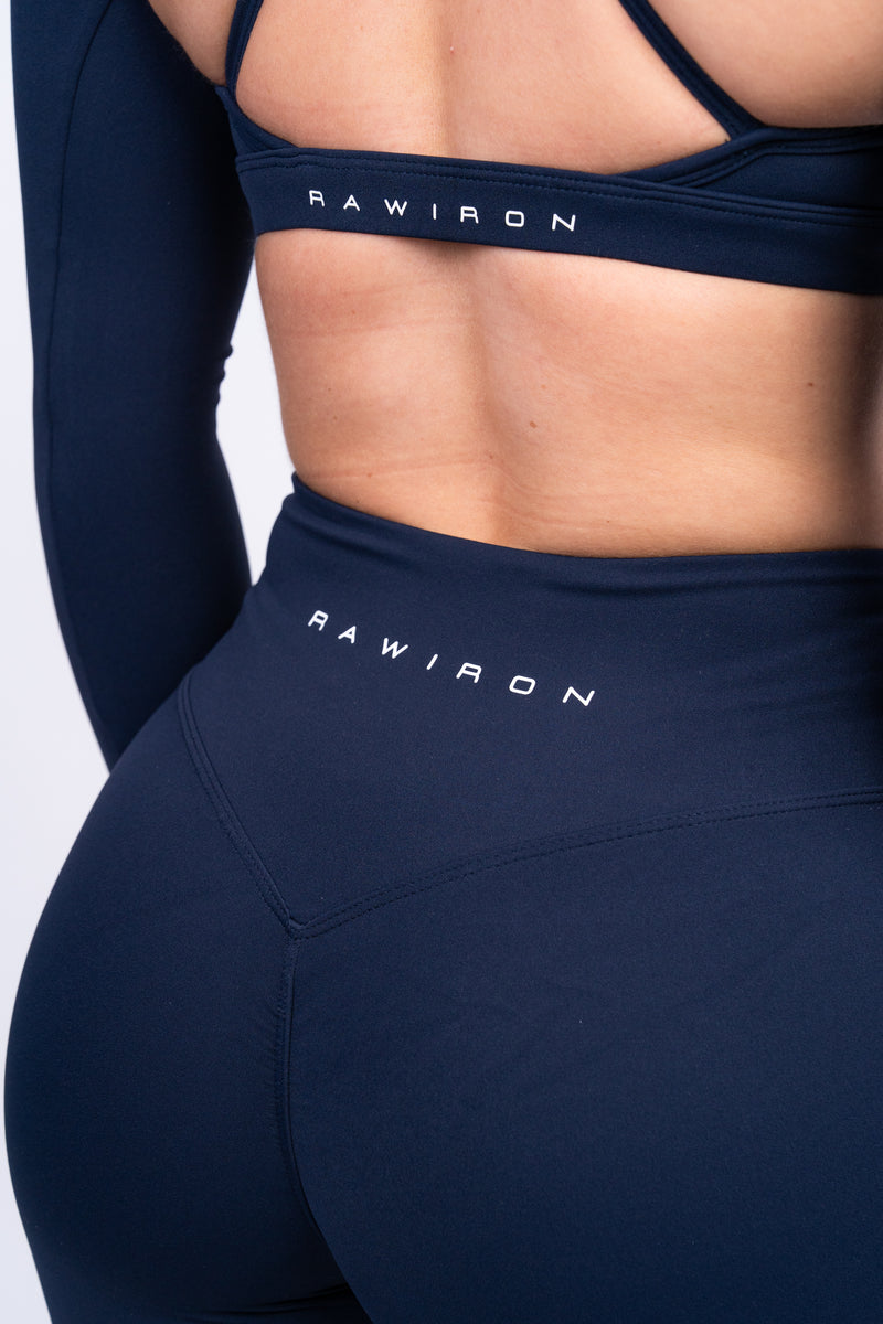 Luxe Shrug, Leggings & Bra Set Navy