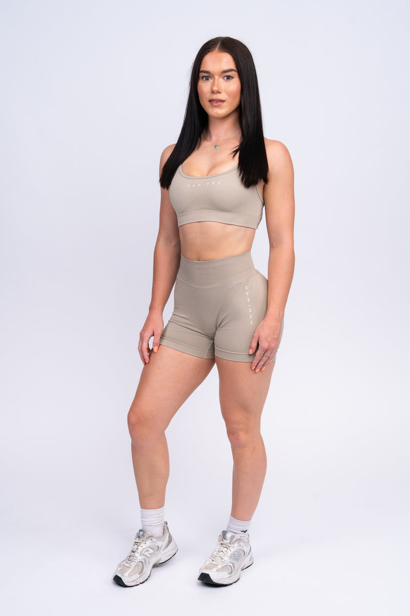 Signature Shorts & Bra Set Stone
