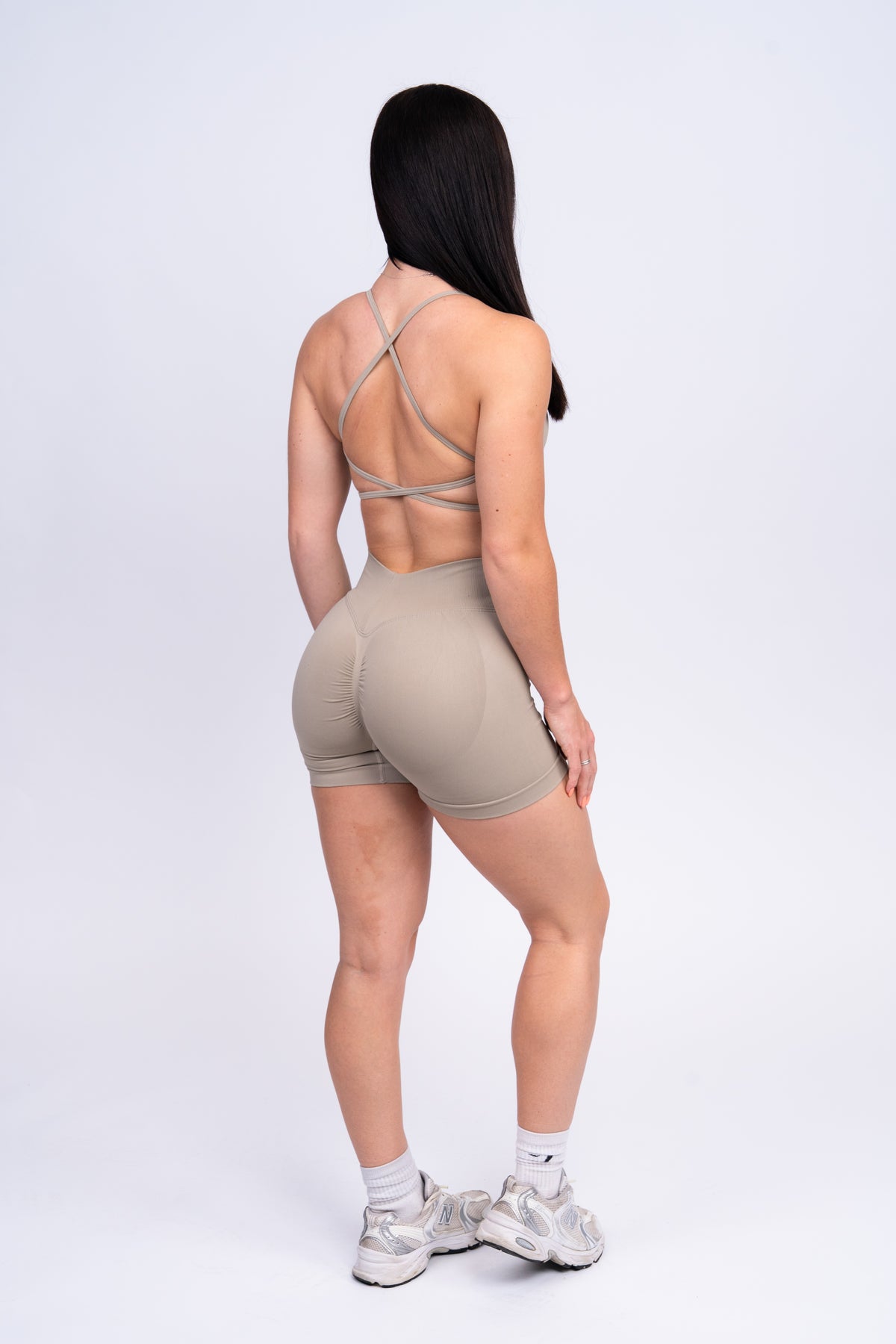 Signature Shorts & Bra Set Stone