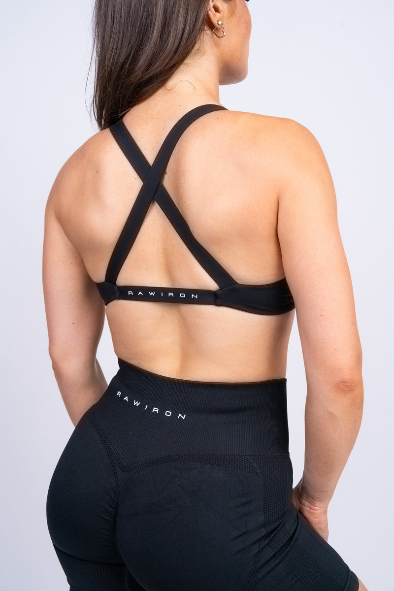 Plunge Sports Bra Black