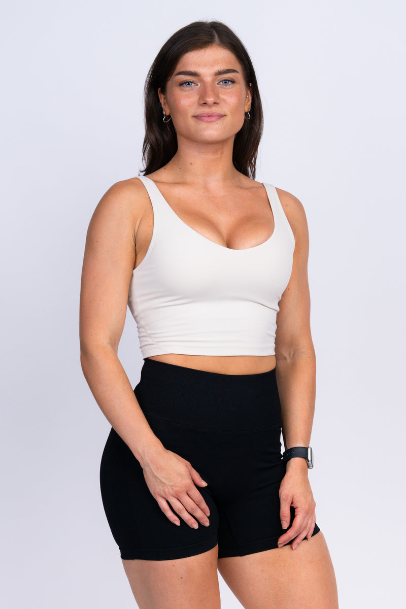 Contour Tank Top Off White