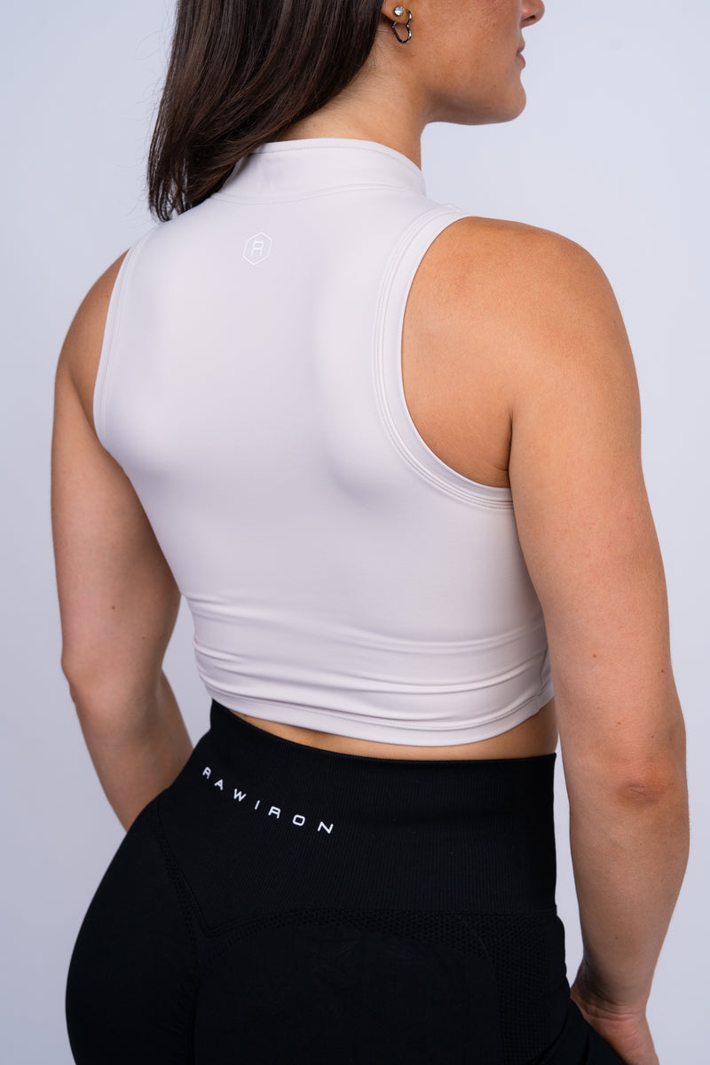 Contour 1/4 Zip Top Off White