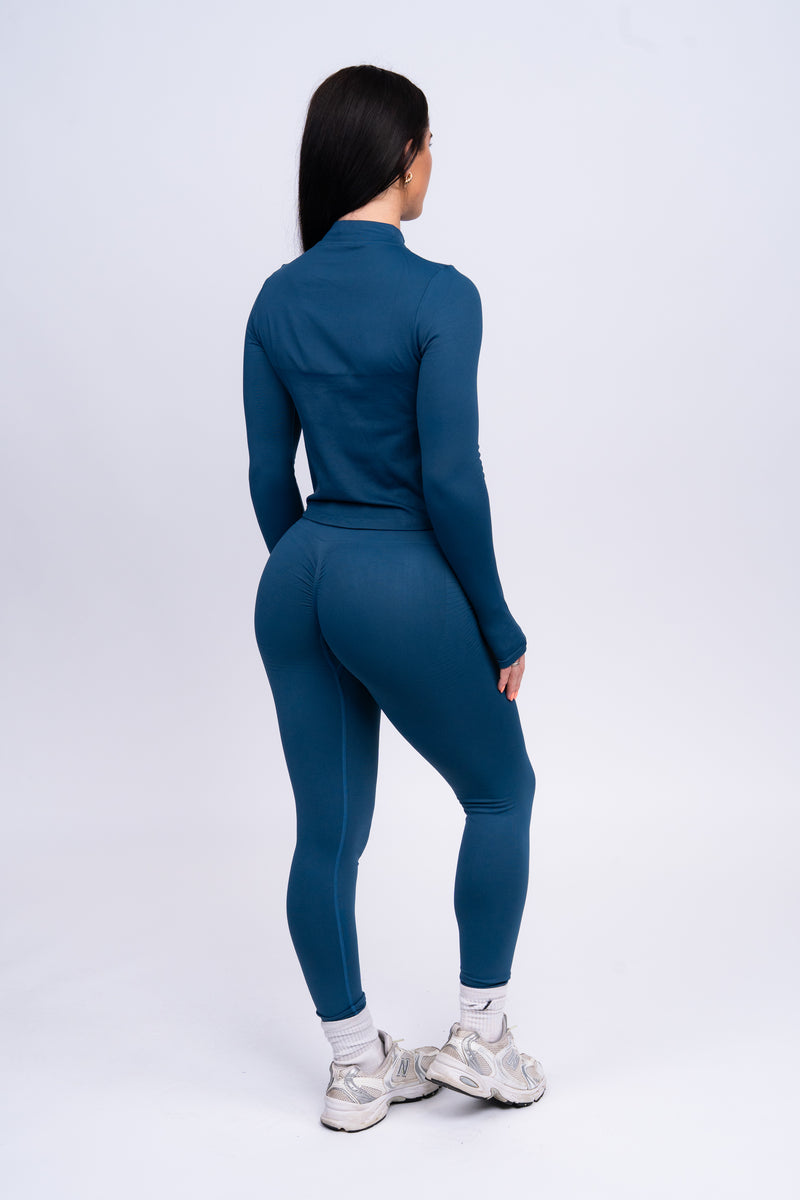 Core Leggings & Jacket Set Navy