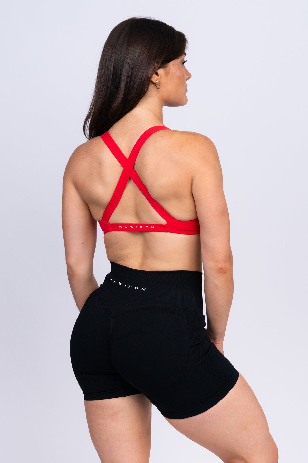 Plunge Sports Bra Red