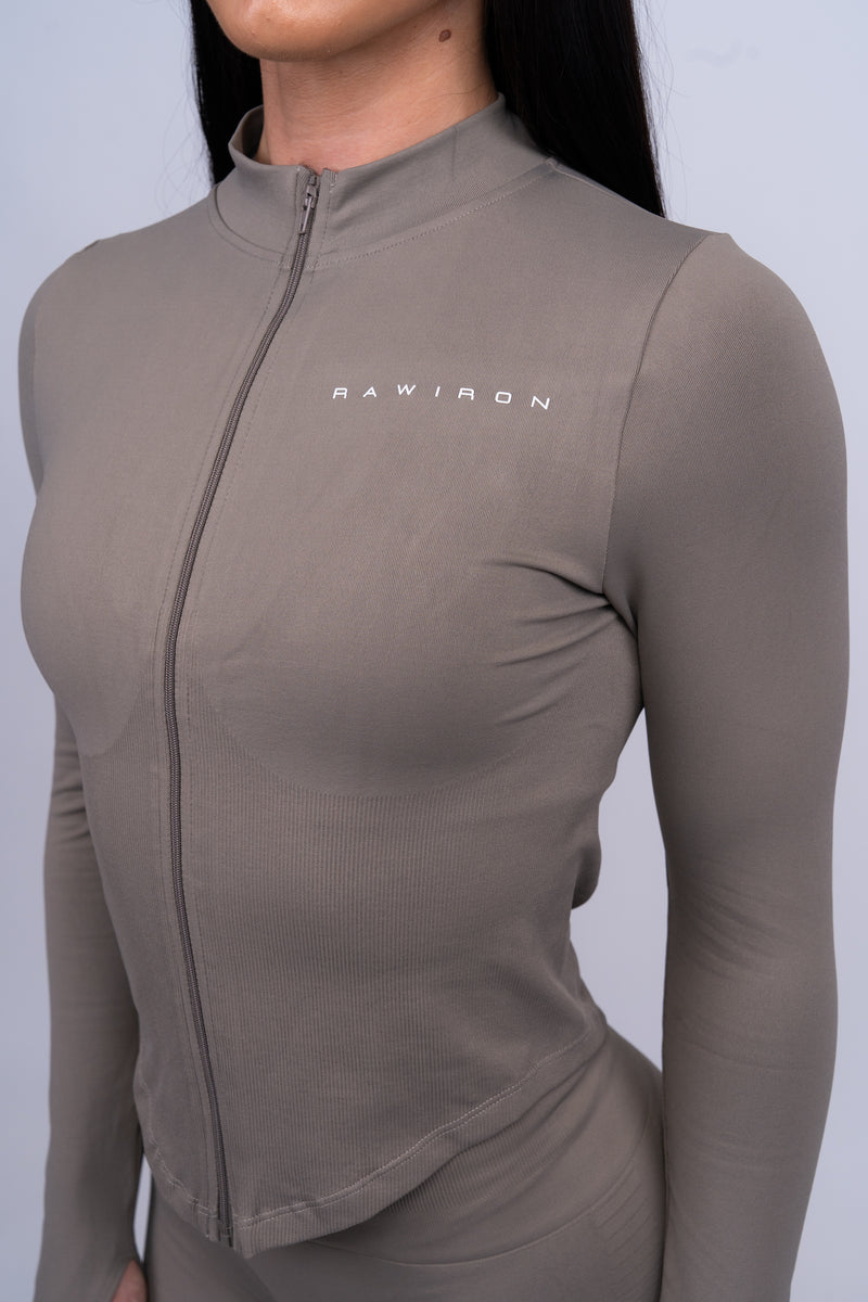 Core Leggings & Jacket Set Stone
