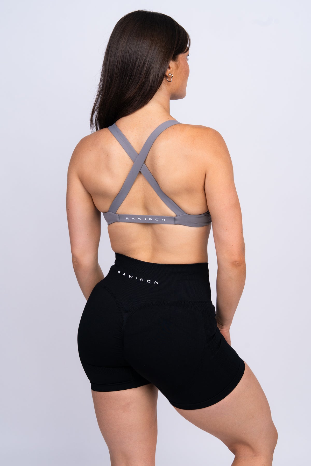 Plunge Sports Bra Grey