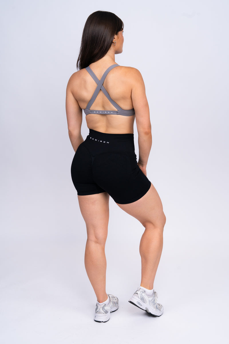 Plunge Sports Bra Grey