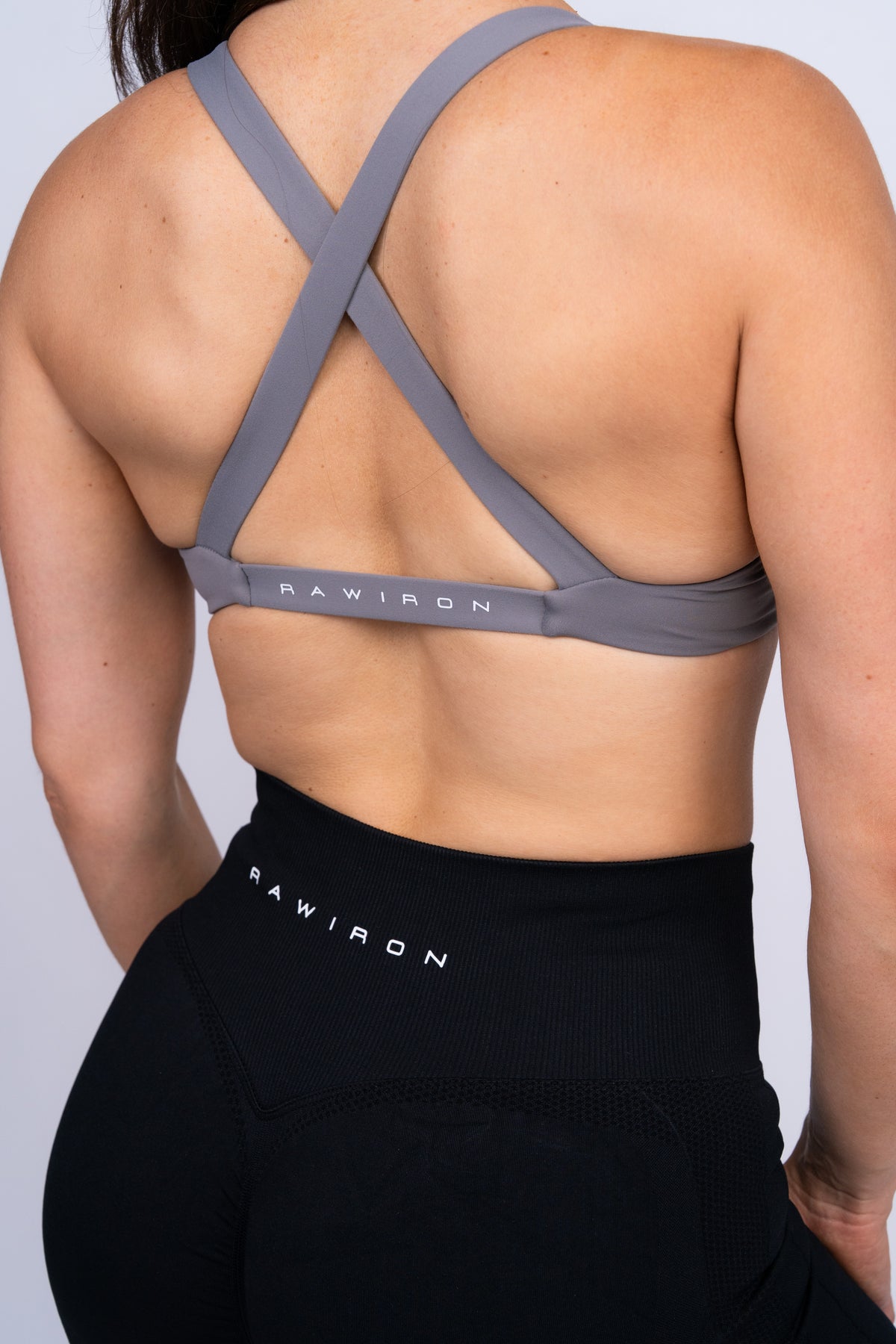 Plunge Sports Bra Grey