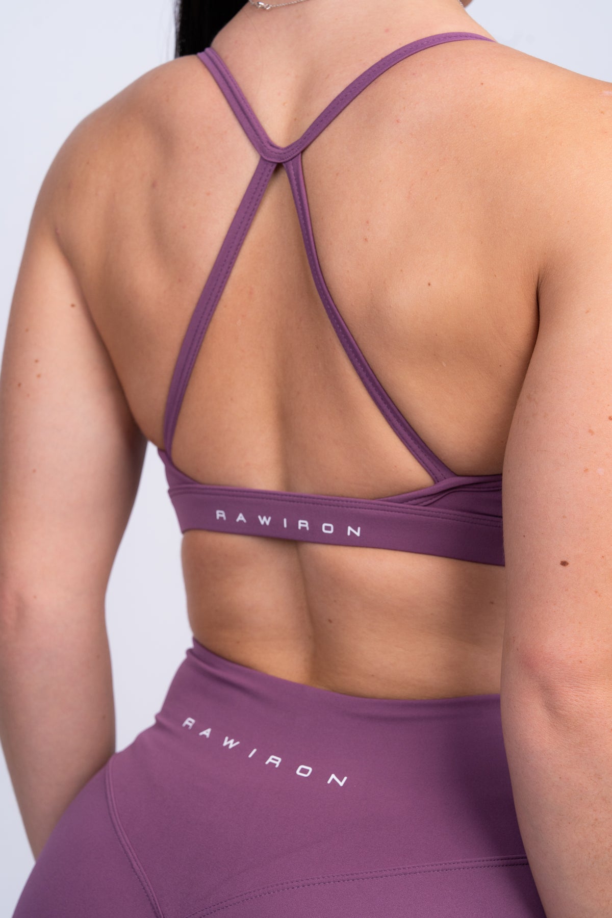 Luxe Cross Back Bra Mulberry