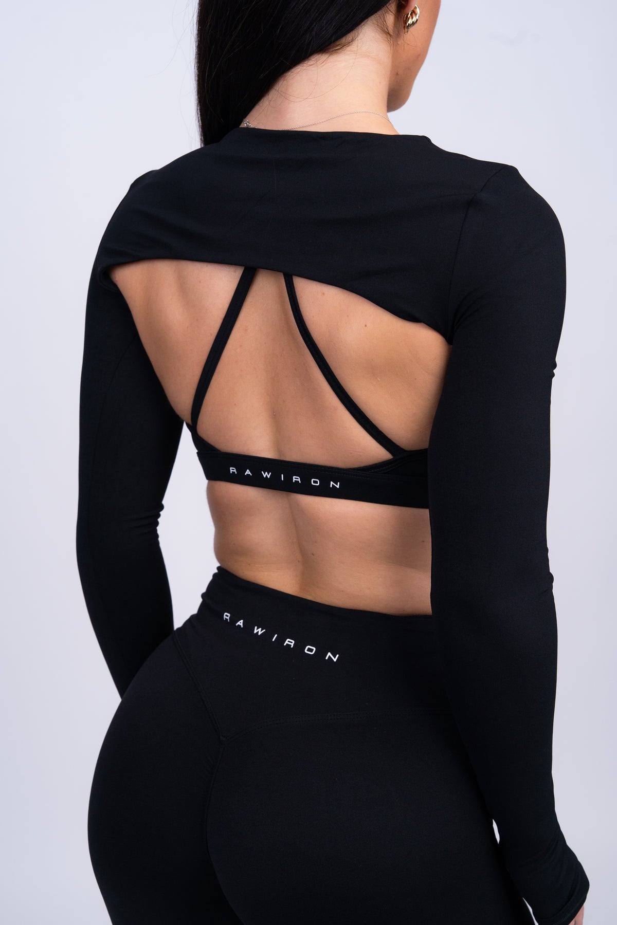 Luxe Long Sleeve Shrug Black