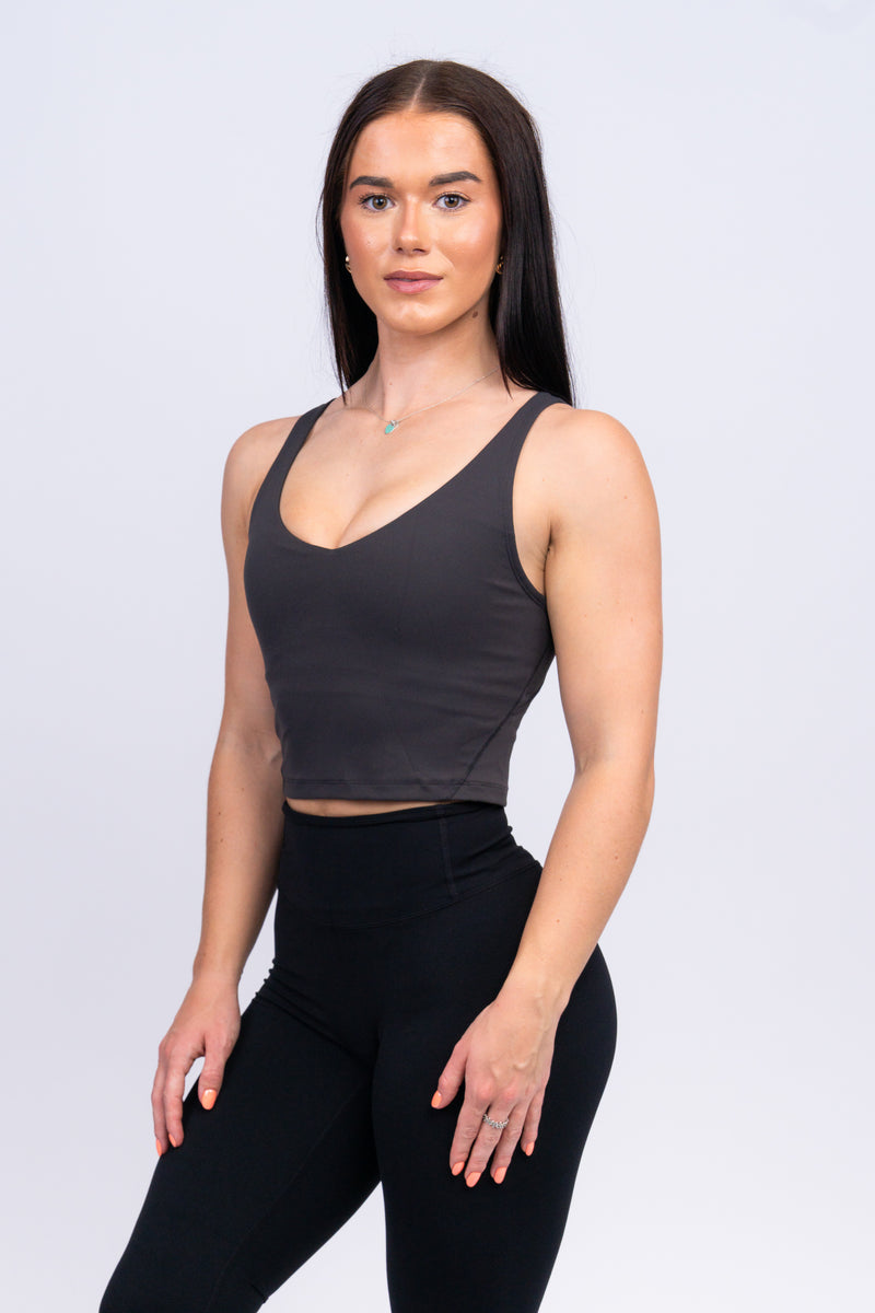 Contour Tank Top Grey