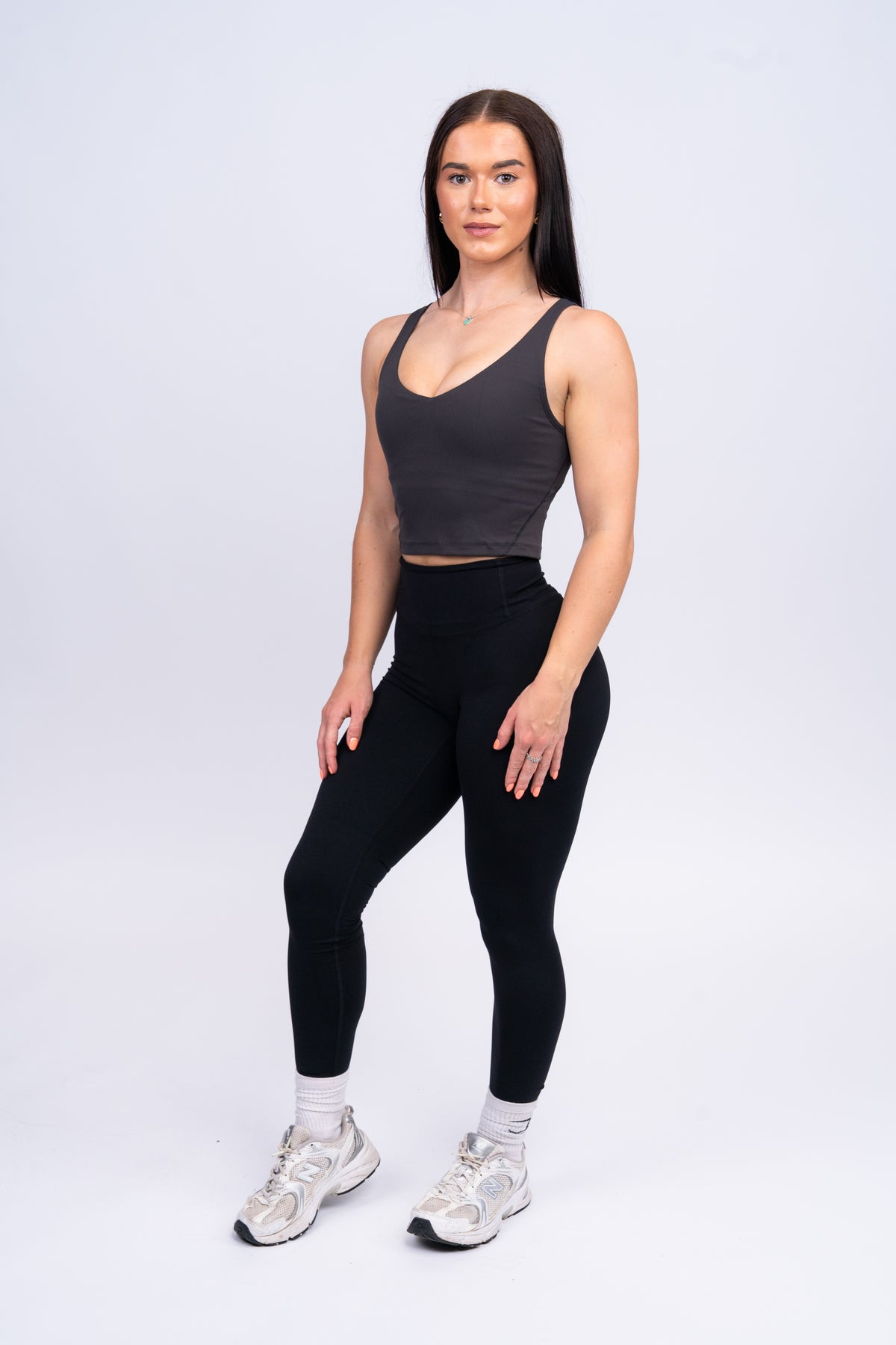 Contour Tank Top Grey