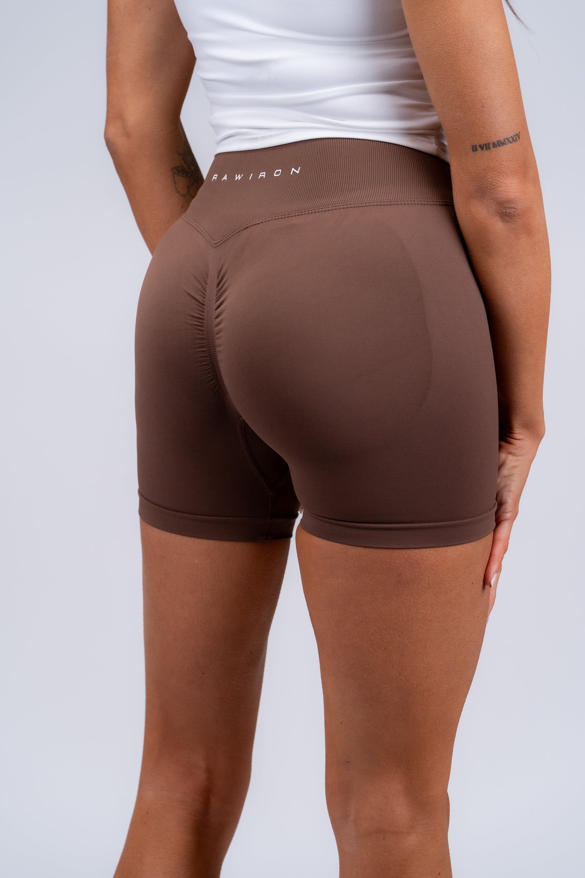 raw-iron-ruched-leggings-brown
