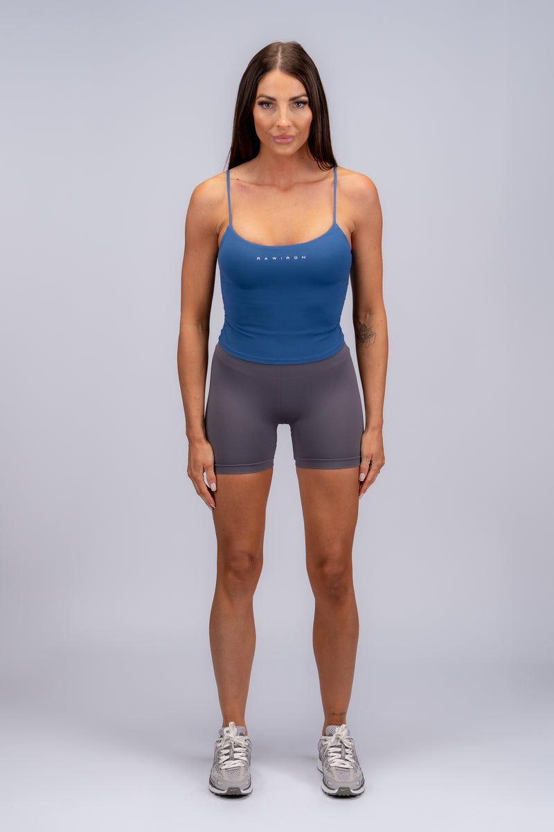 raw-iron-ruched-tank-top-dark-blue