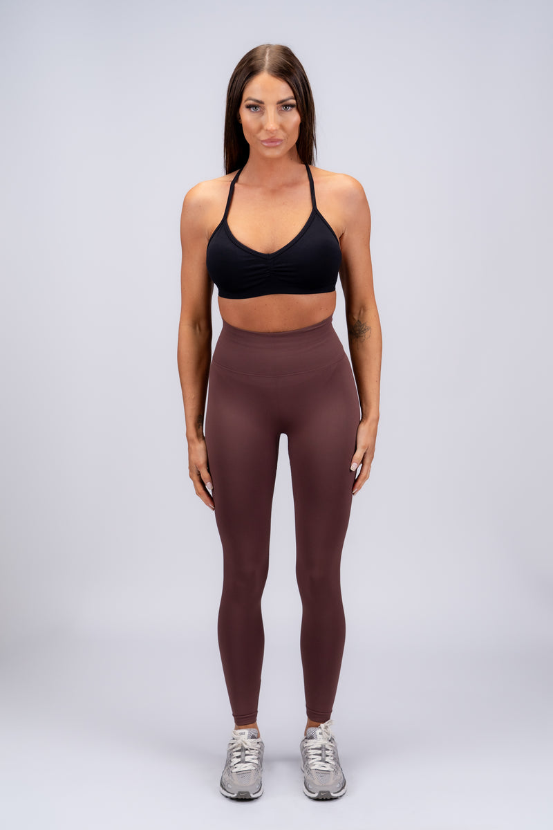 Ruched Leggings Mocha